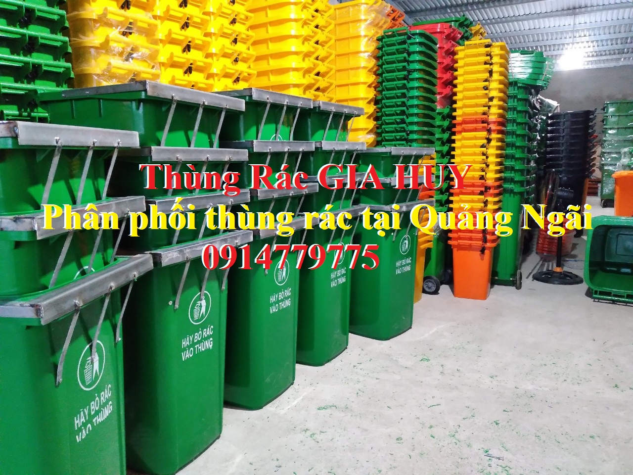 Thùng rác tại Quảng Ngãi