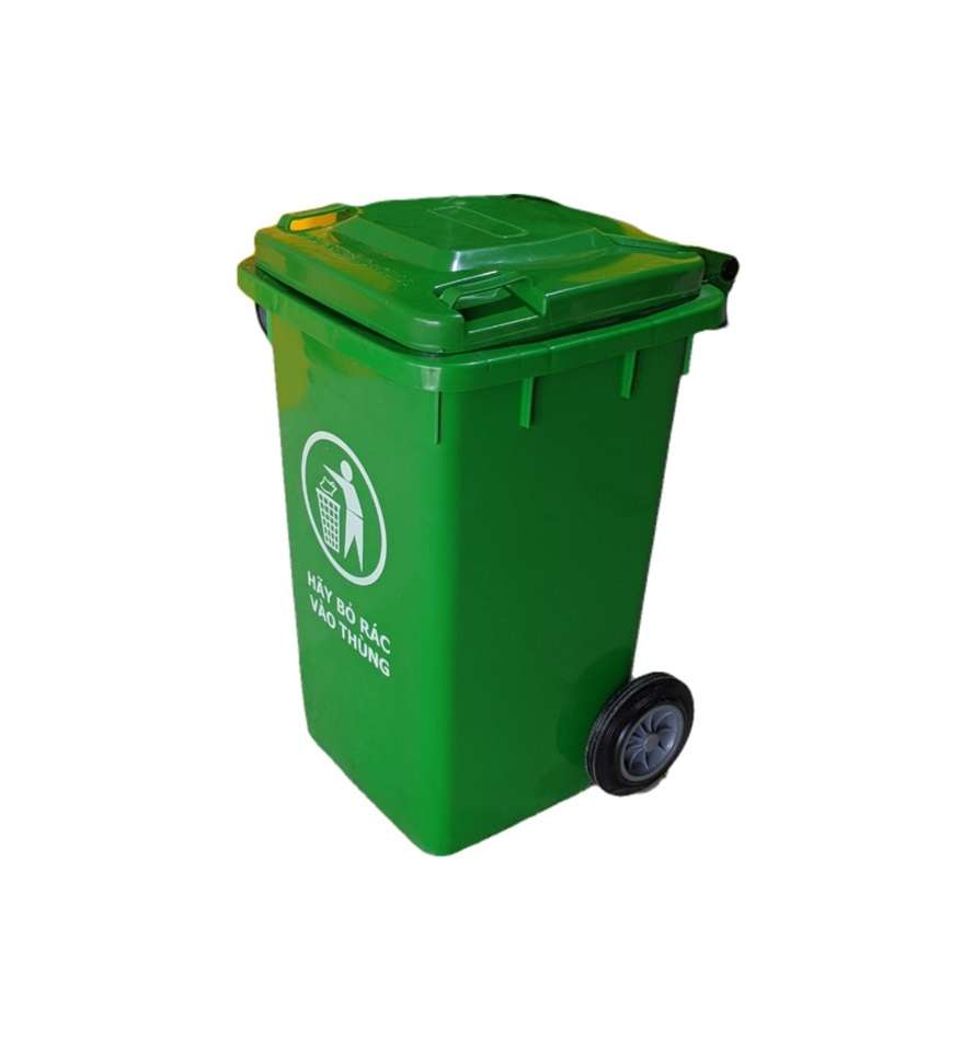 Thùng rác 100 lít màu xanh