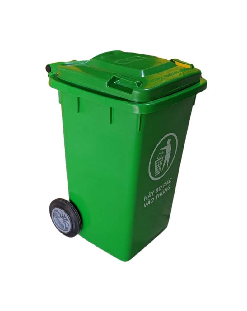 Thùng rác 100 lít màu xanh