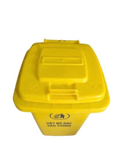 Thùng rác 30 lít màu vàng
